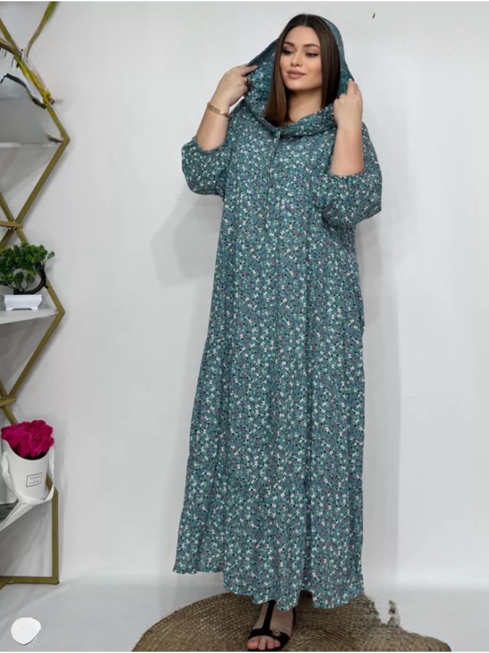Boho Tiered Floral Maxi Dress - Picture 13 of 16